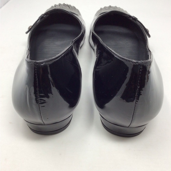 Stuart Weitzman black patent leather flats 11M - Picture 4 of 7